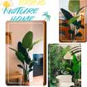 5.2FT Artificial Bird of Paradise Plant, Faux Artificial Trees, Tall Fake Realistic Tree, 10 Trunks Silk Leaf Plant with Plastic Pot for Home Office Decor Indoor Outdoor Modern Decoration