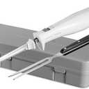 Hamilton Beach Electric Knife Set for Carving Meats, Poultry, Bread, Crafting Foam & More, Reciprocating Serrated Stainless Steel Blades, Ergonomic Design Storage Case + Fork Included, 5 Foot Cord
