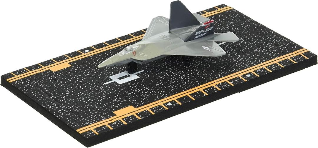 Hot Wings F-22 Raptor (military Markings) with Connectible Runway