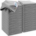 HOMEXCEL Grey Microfiber Cleaning Cloth, 50 Pack Cleaning Towels for Kitchen, Lint Free, Scratch-Free, Highly Absorbent, and Reusable Cleaning Rags for House, Window and Glass, Cars, 11.5 x 11.5 inch