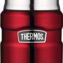 Thermos Stainless King 16 Ounce Food Jar with Folding Spoon, Cranberry
