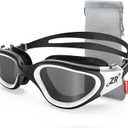 ZIONOR G1 Polarized Swimming Goggles for Unisex Adult Women Anti Fog 100% Anti UV Diving Goggles (A6 (Polarized + Smoke)
