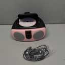 PROSCAN SRCD243 Portable CD Player with AM/FM Radio, Boombox (Pink)