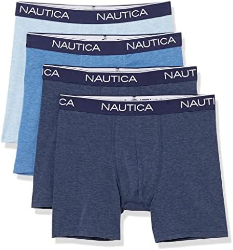 Nautica mens 4 Pack Heather Stretch Boxer Briefs.XL