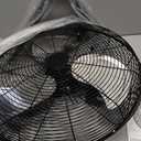 Amazon Basics 20" High Velocity Industrial Cooling Floor Fan with 3 Speeds, Tilt Head, ETL-Listed Safety Compliance, Metal Housing and Blades, for Commercial Space/Garage/Gym, 125W, Black