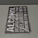 3 x YVHOGTA Funny Bar Metal Sign Alcohol No Great Story Started with Salad Vintage Beer Sign for Home Bar Basement Garage Man Cave Decor 12x8 Inch