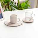 Round Colored Cotton Rope Coaster, Kingwillow, (Set of 6)