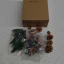 Sratte 26 Pcs Forest Animals Figures Playset,10 Animals Figures 9 Model Trees 3 Acorn 4 Pinecone Animal Figurines Diorama Supplies for Cake Toppers Gift Birthday Party Decor