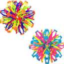 2PCS Expandable BreathingColorful Inflatable Ball Expandable Magic Ball - Stress Reliever Fidget Toys - Breathing Magic Collapsible Ball Toys for Kids & Adults Stress Needs - for Yoga,ADHD (2PCS)