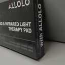 ALLOLO Red Light Therapy for Body, 16.7"*7.9" 660nm & 850nm Infrared Red Light Therapy Belt with Pulse for Back Waist, 3-in-1 LED Bead with Controller Timer, Gift for Women Men