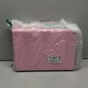 Portable Record Player with Bluetooth 3 Speed Turntable Built in Rechargeable Battery Vintage Suitcase Design with RCA Line Out and Aux in (Pure Pink)