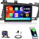 2+64G Android 15 Car Stereo for Kia Optima K5 2010 2011 2012 2013 with Wireless Carplay Android Auto,9" Touchscreen Car Radio with WiFi GPS Mirror Link Bluetooth EQ FM RDS SWC