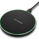 Fast Wireless Charger,20W Max Wireless Charging Pad Compatible with iPhone 16/16 Pro/15/14/13/12/SE/11/XS Max/XR,AirPods;FDGAO Wireless Charge Mat for Samsung Galaxy S25/S24/Note,Pixel/LG G8 (20W-Black)