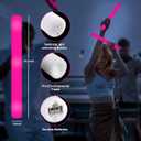 60Pack LED Glow Foam Sticks Bulk,Light Up Glow Sticks with 3 Flashing Modes,Glow Wands Party Pack,Glow In The Dark Party Supplies for Valentines Day,July 4th, Wedding,Birthday,Concert(Pink)