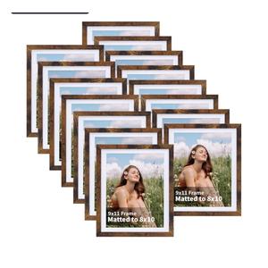 HORLIMER 8.5 x 11 Picture Frame Set of 12, Black Photo Frames 8.5 by 11 for Certificate Diploma Document, Wall Hanging or Tabletop Display