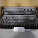 Extended (6.1") 2 Pack Self Grooming Cat Brush - Wall Corner Scratcher with Massage Combs for Long and Short Fur Cats, Kittens (Grey)