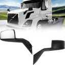 Hood Mirrors Truck Assembly Replacement Volvo Rear View Mirrors Compatible with Volvo VNL 1997-2014 (Painting, Pair)