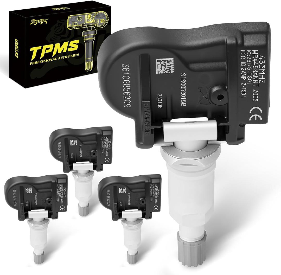 Oktiger 433MHz TPMS Sensor Pre-Programmed Fit for BMW 228i, 230i xDrive, 320i, 328i, 330i, 335i, 420i, 428i, 430i, 435i, 440i, i3, i5, i8, M2, M3, M4, X1, X2, X5, X6, for Mini Cooper, OE#36106856209