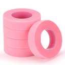 TEOYALL PE Lash Tapes, 5 Rolls Adhesive Micropore Breathable Pink Eyelash Extension Tapes Lash Extensions Supplies - 9 meter/10 Yard Each Roll (5 Rolls)