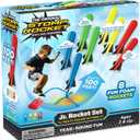 Stomp Rocket Jr Multi-Color Rocket Launcher for Kids, 8 Rockets - Fun Outdoor Kids Gifts for Boys & Girls - STEM Toy Foam Blaster Set Soars Up to 100 Feet - Ages 3 & Up