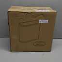 Black Slim Rectangular Plastic Trash Can with Press Type Lid,12 Liter / 3.2 Gallon Narrow Trash Bin with Pop-up Lid for Toilet,Bedroom,Bathroom,Office,Kitchen,Powder Room