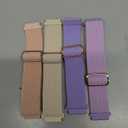 20mm Braided Elastic Bands for Samsung Galaxy Watch 7/FE/6/6 Classic 40mm 44mm 43mm 47mm 42mm 46mm Solo Loop Band, Adjustable Stretchy Nylon Fabric Sport Wristbands for Samsung Watch 7/6/5/4 (Pink/Starlight/Lilac/Lavender)