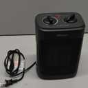 Space Heater, 1500W Electric Heaters Indoor Portable with Thermostat, PTC Fast Heating Ceramic Room Small Heater with Heating and Fan Modes for Bedroom, Office and Indoor Use (10IN)