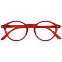 OPULIZE REY Reading Glasses for Women Men, Retro Round Frame with Spring Hinges, Matte Red +3.00 (Pack of 1)