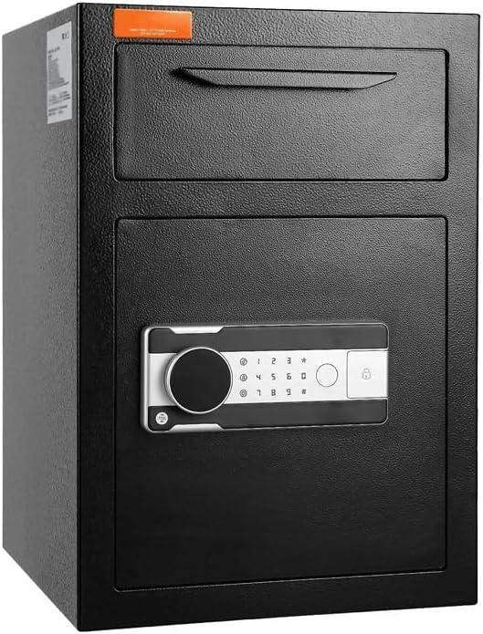 Chandelier Deposit Box Deposit Box Electronic Code Lock and 2 Keys Business Deposit Box Safe for Family Hotels Chandelier