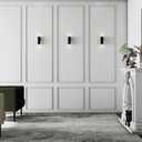 Pangda Peel and Stick Wall Molding Kit, 3D Premade Accent Molding Wainscoting Panel for Interior Wall Moulding Decor, Ready to Assemble Wainscoting Accent Panel(3 Set,24 x 72 in)