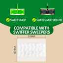 100 Dry Sweeping Cloths Compatible with Swiffer Sweeper Mop, Heavy Duty Dry Pads Refills, Cleaning Dust and Pet Hair, Disposable Pet Sweeper Mop Pads for All Purpose Multi Surface Floor Cleaning (100)