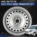 New Replacement Rim 16x6.5 inch 16"x6.5" Wheel Rims Fit for 2015 2016 2017 2018 2019 2020 2021 2022 Dodge Promaster City, Painted Silver Wheel Rim OE Direct Replacement Rims
