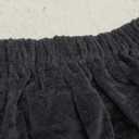 Boca Terry Womens Spa Wrap - 100% Cotton Spa, Shower, Bath and Gym Towel w Snaps, Towel Wrap for Women, Black, XXL