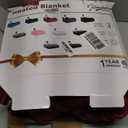 Homemate Electric Heated Blanket Twin Size - 62"x84" Heating Blanket Twin Size 1/2/4/6/8 Hours Auto-Off 10 Heat Level Over-Heat Protection Flannel Sherpa ETL Certification