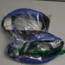 SEG Direct Car Steering Wheel Cover for F-150 Tundra Range Rover 15.5-16 inch, Black and Blue Microfiber Leather