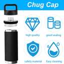 Fits YETI Rambler Bottles 18oz 26oz 36oz 64oz - Replacement Chug Cap & Screw Top Lid Accessories