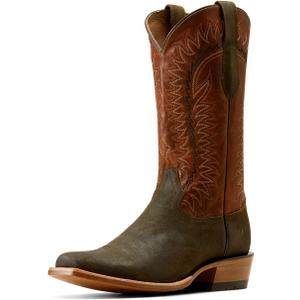 Ariat Men's Futurity Time Western Boot (10 Narrow, Copper Crunch/Olive Roughout)