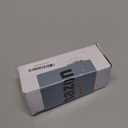 Square Pocket Door Lock with Indicator, 1 Pack Contemporary Privacy Pocket Door Hardware, 2-3/8" Non_Adjustable Backset for 1-3/5" to 2-1/8" Thickness Door, Brushed Nickel