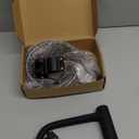 Sportneer Bike Lock: Heavy Duty Anti Theft Bike U Lock with 5ft Security Steel Cable - 17mm Shackle Bicycle U-Locks with 2 Keys & Mounting Bracket for Road Mountain Bike, Size 7.76''x5.02'', 1.64lb (Black)