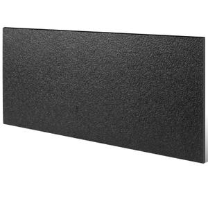 Sasylvia 1/2" X 12" X 24" Black HDPE Sheet,Textured Front & Smooth Back