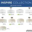 Progress Lighting P3696-0930K9 Close-to-Ceiling, Nickel, 6.00x13.00x13.00