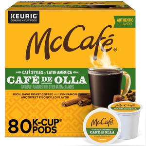 McCafe Cafe Styles of Latin America Cafe de Olla, Keurig Single Serve K-Cup Coffee Pods, 20 Count (EXP 07/14/26)