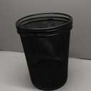 Mind Reader Mesh Trash Can, Set of 3, Waste Paper Basket, Round, Office, Metal Mesh, 11.5" L x 11.5" W x 13.75" H, Black