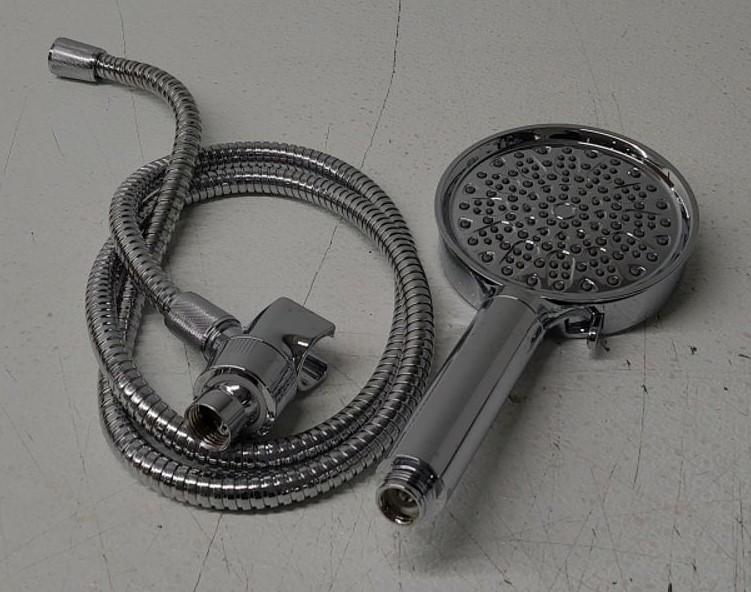 Handheld Shower Head Set, 6-Mode High Pressure Handheld Sprayer with 60 Inch Stainless Steel Shower Hose, High Flow Large Powerful Boosting Handheld Showerhead for Low Water Pressure, Chrome