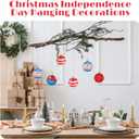 28Pcs Christmas Patriotic Hanging Ornaments,Red White Blue Xmas Independence Day Decor Shatterproof Balls and Stars Decorates,4th of July Christmas Tree Decor for Indoor Outdoor Holiday Party