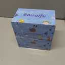 2 x Bairuifu Kids Swim Goggles Snorkel Mask, Latest 3-Window Lens Wide Vision, Crystal Clear, Swimming Goggles Soft Nose Cover (Light Blue Black)