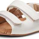 Amazon Essentials Girls and Toddlers' Cork Sandals (White, 6)