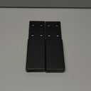 2 Pcs Bed Frame Legs Replacement Parts Bed Feet Furniture Support Leg Reinforcement Kit for Wooden Beds Table Cabinet Sofa Bolt-On Direct Replacement Straight Leg Replace Part Not Plastic Black 5inch