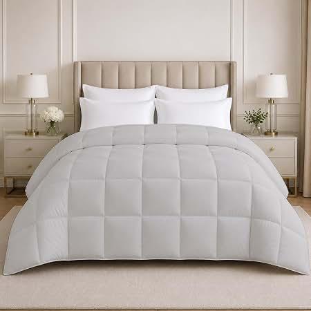 Down Alternative Comforter Oversized King Plus 128x120, Dark Grey