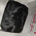 4pcs Set 50s Rock Wig with Sunglasses and Necklace for Men Singer Rocker Costume Wigs for Cosplay Halloween Party (Adults)